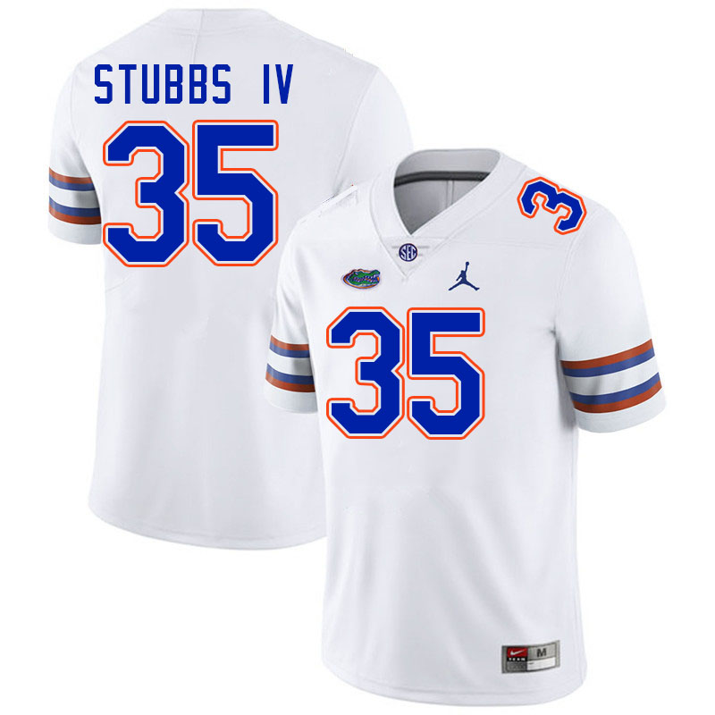 Florida Gators #35 Harold Stubbs IV College Football Jerseys Stitched-White